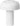 Louver 9 rechargeable table lamp in Matte White, angled view on white