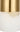Close view of the Caspe Alabaster 6 brass cap and veined alabaster body