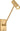 Ponte Small Task Sconce by Sean Lavin in Natural Brass, three-quarter view of the arm and the cylinder head on its wall plate