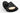 Midrand 4 Task Sconce by Sean Lavin in Nightshade Black, close view of the cone shade with the LED lit