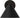 Midrand 4 Task Sconce by Sean Lavin in Nightshade Black, front view with the round backplate behind the cone