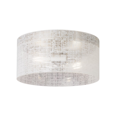 Contemporary ceiling light with linen glass shade for modern and transitional interiors