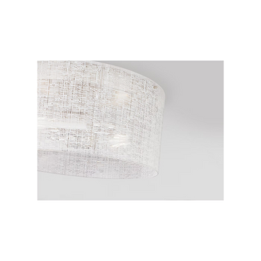 Dimmable ceiling light with linen textured glass for residential and commercial spaces