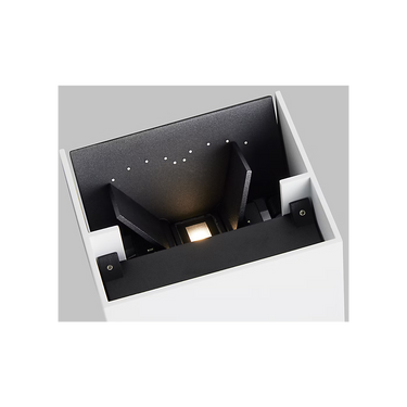 Minimalist LED wall light with adjustable beam spread for hotel and hospitality lighting