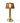 Victoria rechargeable table lamp, amber glass shade with brass finish, displaying its warm, ambient light.