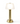 Victoria rechargeable ambient light, frosted glass shade with brass base, warm glow, on outdoor patio table.
