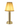 Cordless LED lamp, Victoria model, on a patio table, providing outdoor accent lighting.