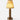 Victoria rechargeable lamp by NEOZ – Aged Brass with pleated silk shade