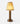 Victoria rechargeable lamp by NEOZ – Aged Brass with pleated silk shade
