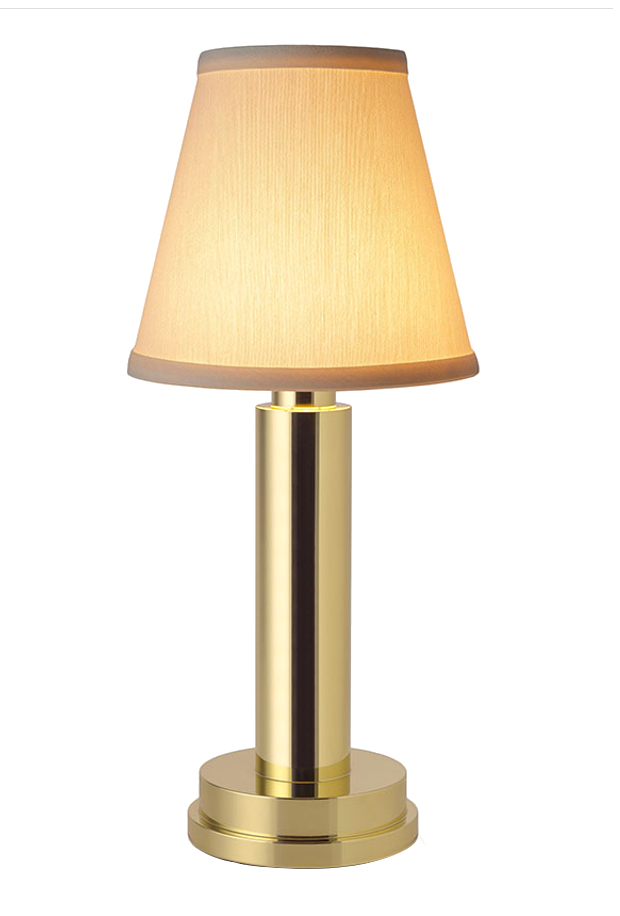 Victoria Cordless Table Lamp -  Brass - Cotton'| Neoz 