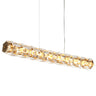 Viniculture 36 Inch Elegant Crystal Pendant Light - Brass Finish 