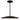 Wyatt 16 inch black round pendant light hanging over a kitchen island, modern design.