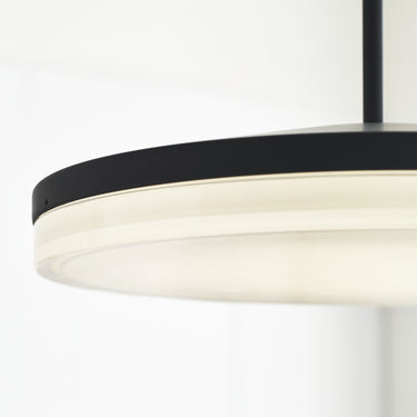 Visual Comfort Modern Wyatt 16" LED pendant, showing stem lengths.