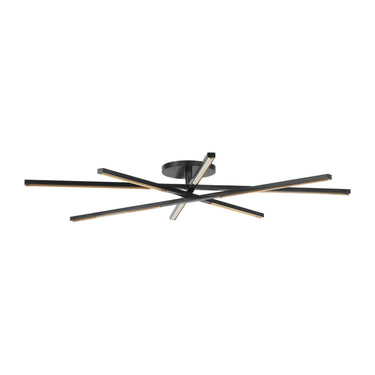 Dimmable Cityscape Grande bronze LED light, 2700K warm lighting, installed in modern living space.