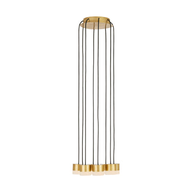 Luxury 8-Light Alabaster Chandelier – Visual Comfort Gable Cluster with LED Lighting for Upscale Residential or Commercial Use