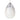 Alina Pendant Light for Monopoint, white glass shade, installed over kitchen island, 700MPALI model.