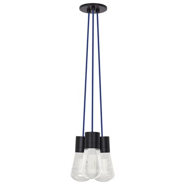  Black finish with Blue Sleek brass pendant light for kitchen island lighting in modern homes Cord