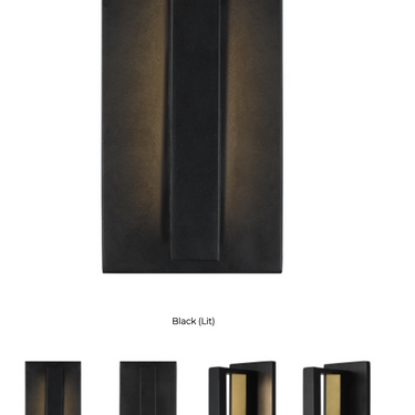 Modern Entryway Wall Lights | Anton 4" LED Sconce | Black Finish