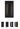 Modern Entryway Wall Lights | Anton 4" LED Sconce | Black Finish