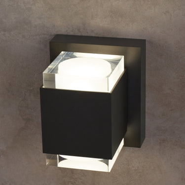 Voto 6 bronze exterior wall mount, residential deck lighting, energy efficient LED, 4000K cool white.
