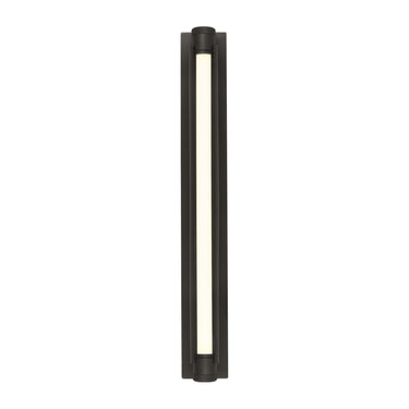 Warm dimmable 36 inch LED wall light mounted horizontally in luxury hotel bathroom