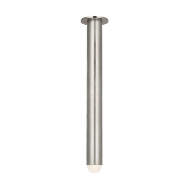Contemporary 24 inch flush mount lighting fixture with integrated warm LED.