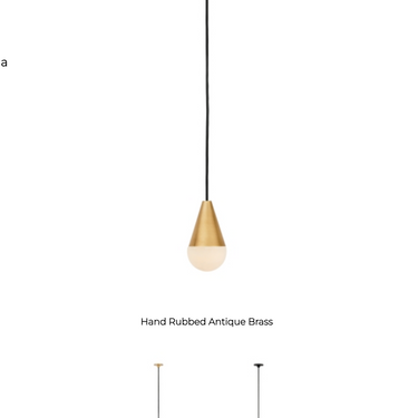 Elegant alabaster LED ceiling pendant with quick-connect mount and dimmable features in hand rubbed antique brass or nightshade black finish