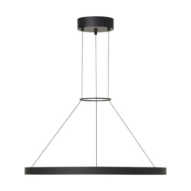 Visual Comfort Fiama 24" Modern Ring LED Chandelier – Dimmable Dual Light for High Ceilings