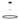 Dimmable Fiama LED chandelier in Matte Black with sleek aluminum circular design