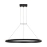 Visual Comfort Fiama 36-Inch Matte Black LED Ring Light—perfect for residential dining rooms or commercial foyers with high ceilings.