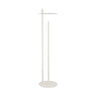 White 65-inch LED floor lamp with soft white finish and dimmer by Visual Comfort