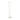 White 65-inch LED floor lamp with soft white finish and dimmer by Visual Comfort