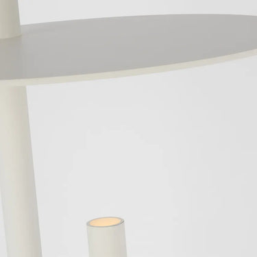 Fielle soft white LED floor lamp with minimalist design and brass detailing