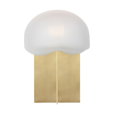 Fio Small LED Table Lamp 15.5" by Visual Comfort – Hand-Blown Glass & Brass Design - NEW