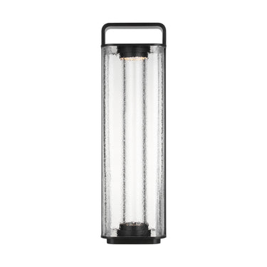 Flacara 24 rechargeable bronze lantern with glass shade by Visual Comfort, model KWFL61827BZCG