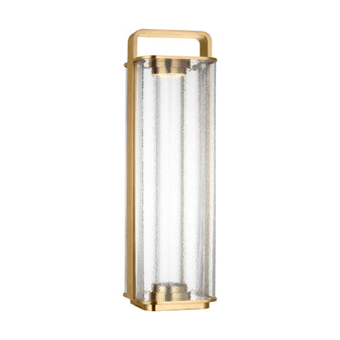 Kelly Wearstler cordless LED table lamp in natural brass finish, model KWFL61827HABCG