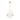 Fues Medium LED Pendant 14.8" with hand-blown clear glass and brass finish by Visual Comfort