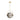 Natural brass and clear glass LED pendant lighting for modern kitchens or living rooms