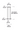 Six-light ceiling chandelier with adjustable cords and dimmable LED bulbs line drawing