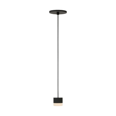 Dimmable 6.2W LED pendant light with alabaster diffuser and brass finish for dry locations