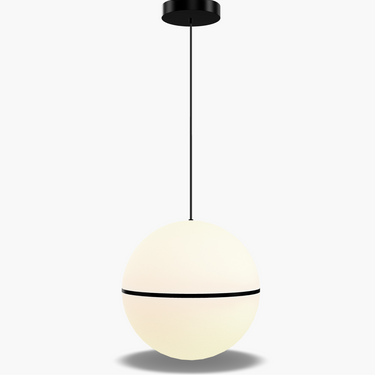 Visual Comfort Hanea 18-Inch Pendant – Modern Globe Ceiling Light with Acrylic Shade and LED for Residential & Hospitality Spaces