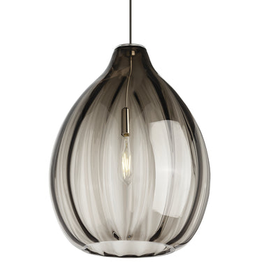 Harper Ribbed Glass Pendant - Visual Comfort Modern - NP