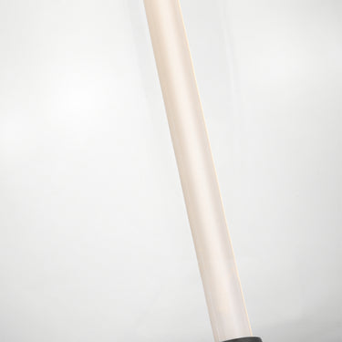 Visual Comfort Heian pendant light featuring frosted orb glass and slender bronze stem in modern classic form