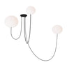 Helium 3-Light LED Chandelier Cluster by Visual Comfort – Modern Glass Pendant for Living Rooms, Dining Spaces, and Commercial Interiors
