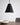 Matte black LED pendant light with 17-inch conical shade for upscale kitchens, bedrooms, or commercial areas