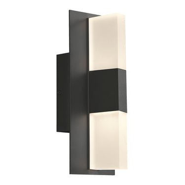 IP65 black outdoor wall lighting, 10 watt LED, 60000 hour lifespan, residential use