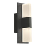 IP65 black outdoor wall lighting, 10 watt LED, 60000 hour lifespan, residential use