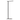 Full shot of the sleek, black Stagger floor lamp, creating a modern, dramatic look in a living room.