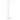 Slim, polished nickel Stagger floor lamp with a 3-step touch dimmer, ideal for a modern bedroom or workspace.