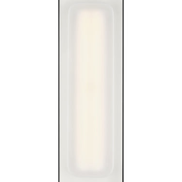 Miley 13 dedoraive rectangle glass wall light, ADA wall fixture with integrated LED ideal for apartment hallways and boutique hotels